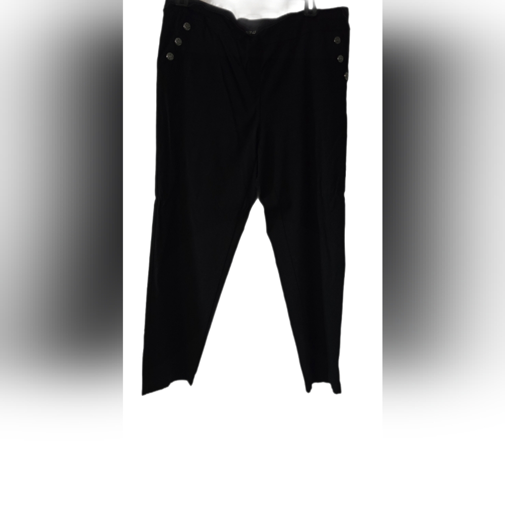 Roz & Ali Black stretch slacks sz 20